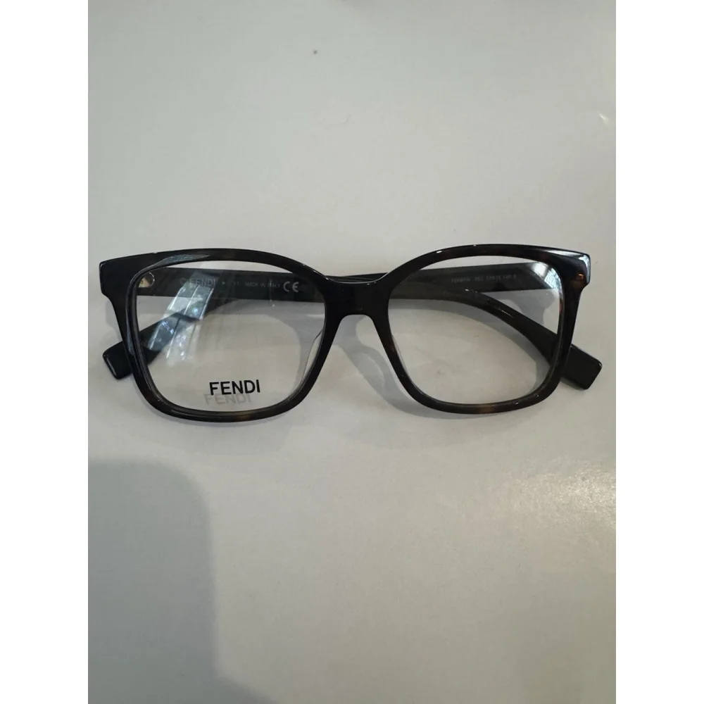 Fendi Womens Eyeglasses FE50016I 042 140 Tortoiseshell Brown Made In Italy
